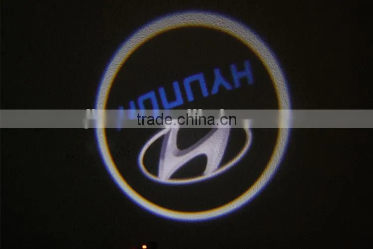 CE Certificate Custom 12V Lamp Wireless Ghost Shadow Light Led Car Door Logo Projector for Hyundai Sonata