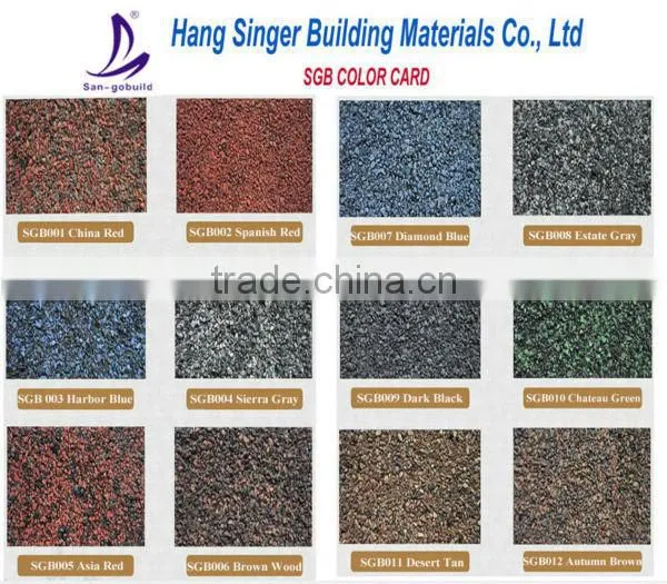 2014 hot SGB goethe asphalt shingle roof tile
