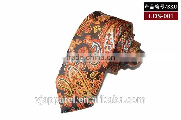 Men's woven jaquard paisley pattern neck tie