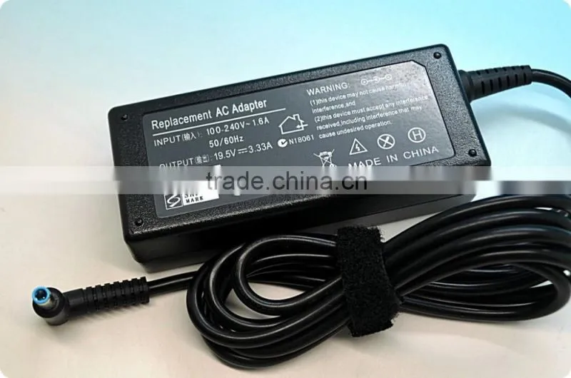 Laptop Adapter for HP 19.5V 3.33A 65W 4.5*3.0 blue tip