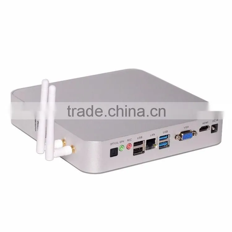 2016 new fanless mini computer low power with windows10 Intel N3150 HD mini pc 1080p 1LAN 1 HDMI RAM 8GB 8GB SSD 500GB HDD