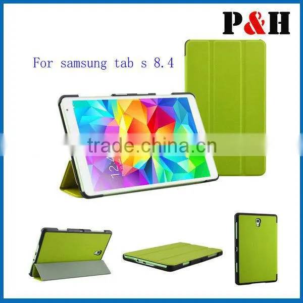 Book Flip PU Leather stand Case Cover For Samsung Galaxy Tab S 8.4 T705C T700