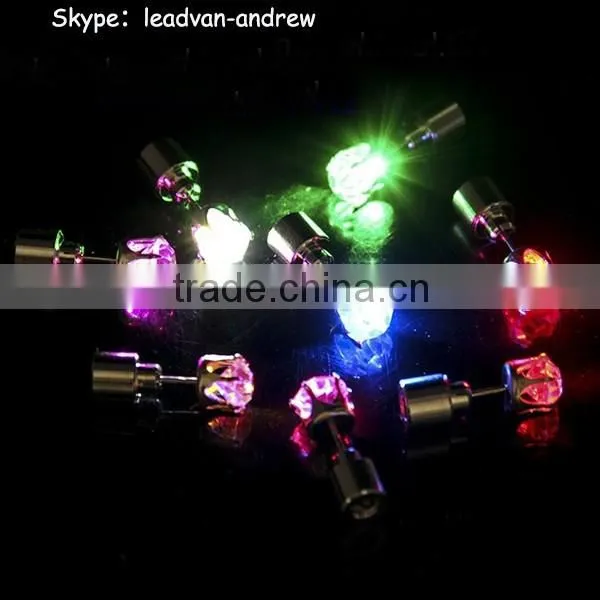2016 Party Events Supply Novelty Light Up Earrings Colorful LED Earrings