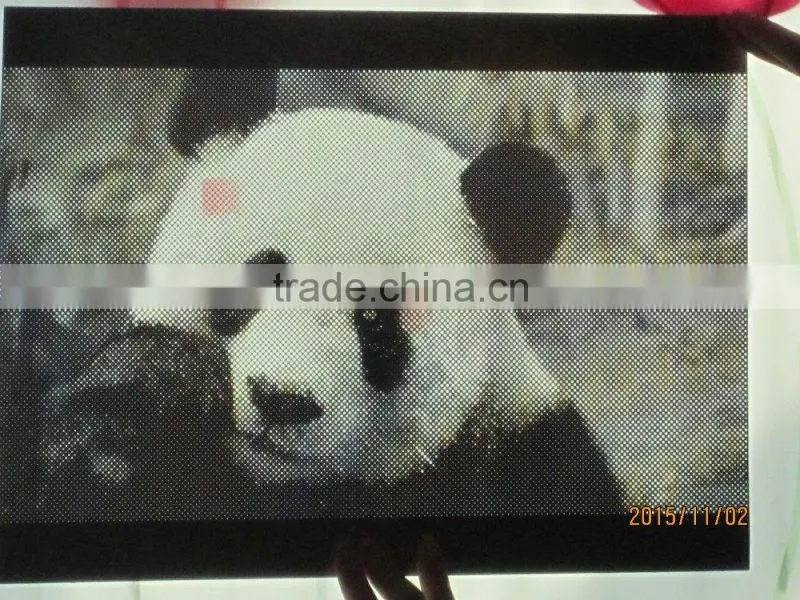 Stainless Steel Art pattern punched net as curtain wall
