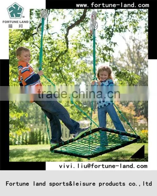 Iron round and rubber foam pipe garden swing seats for baby