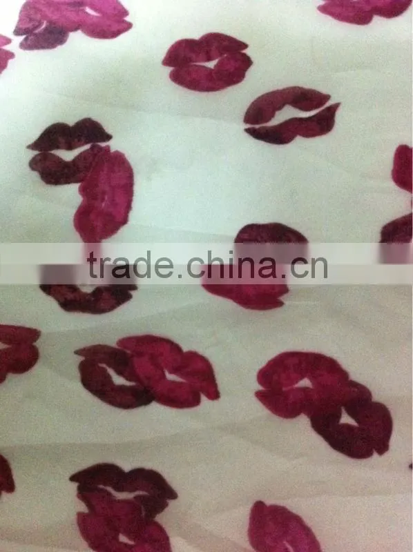 US$ 1/M up Chiffon Print Fabric Textile Stock Stocklot037