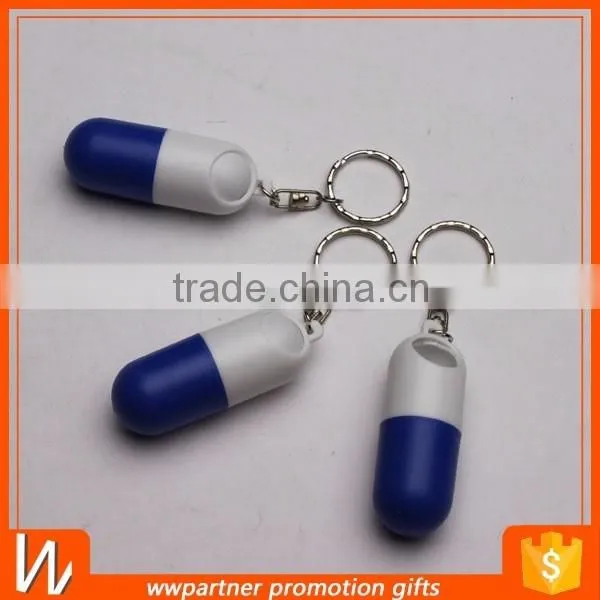 Twist Pill Container with keyring
