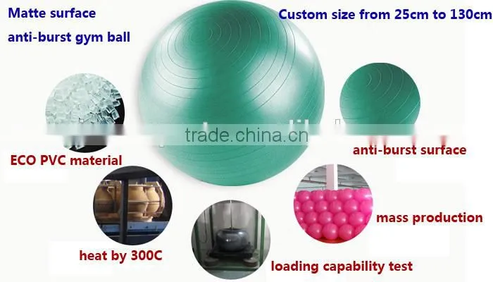 VST023 Ningbo Virson Design hot sell 75cm yoga balls with pump