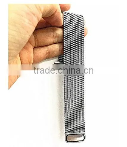 Milanese Loop Strap Magnet Lock Band Woven Mesh Adjustable Bracelet Mesh Metal Replacement Strap For Apple Watch & Sport