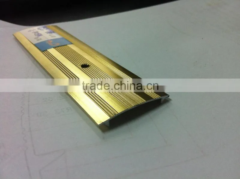 aluminum carpet edge trim/wooden floor trim/carpet edge nosing