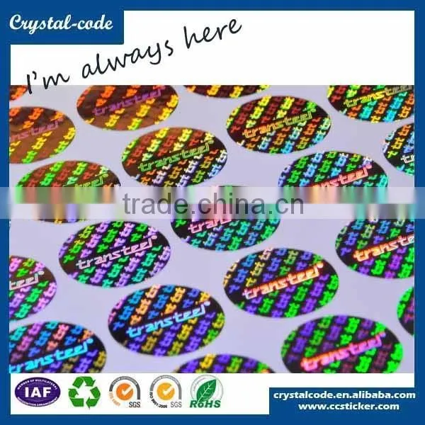 Self adhesive custom hologram label stickers