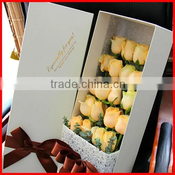 High Quality Elegant Cardboard Paper Packaging Boxes For Cut Flowers Wholesale