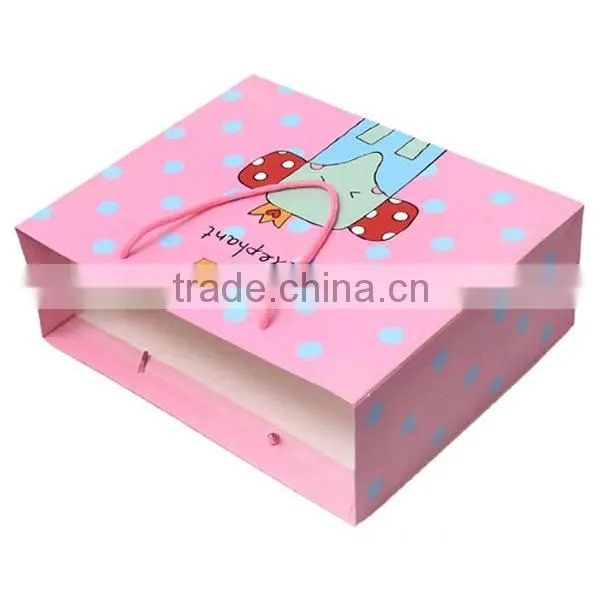Lovely Cartoon Figure For Kids Paper Shopping Bag