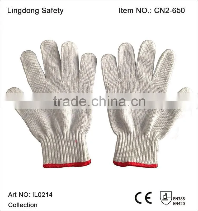 cheap white cotton hand glove