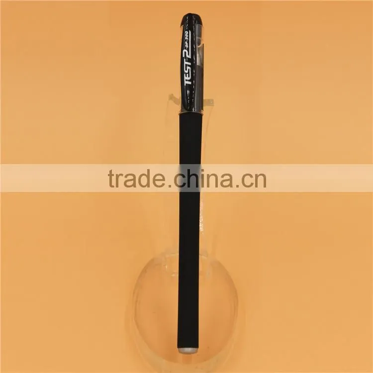 2015 new hot sale rubber plastic gel ink pen set(G-104)