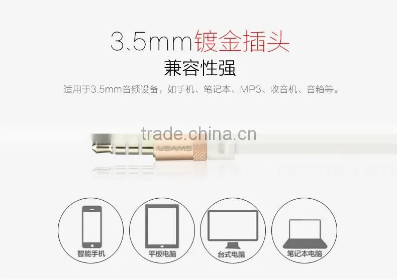 USAMS Emove Series Universal Stereo Earphone For iPhone and Android Phone
