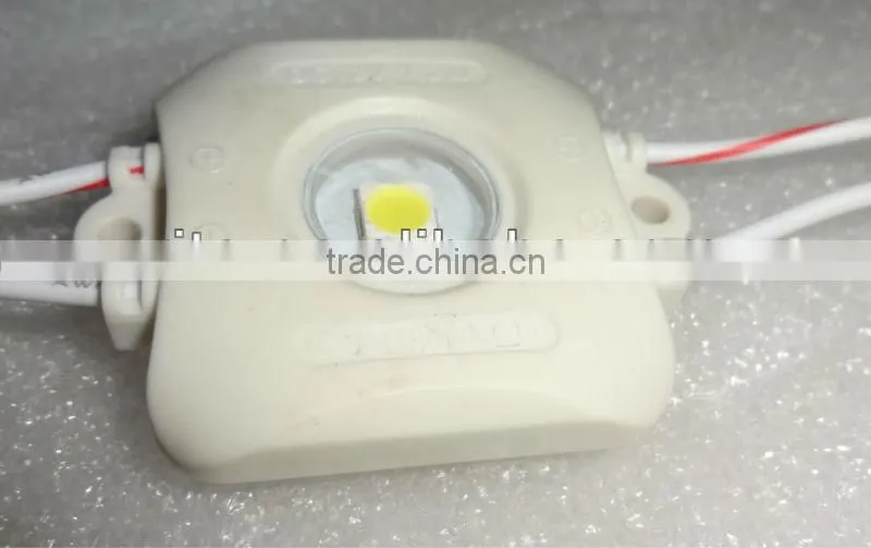 WHITE 1.2W 5050 type super bright led module,DC12V input;20pcs a string;injection module,IP65