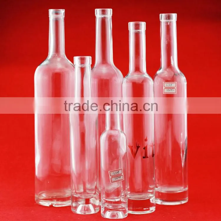 750ml frosted spirit bottle manufacturer matte white vodka glass bottle custom rum bottle