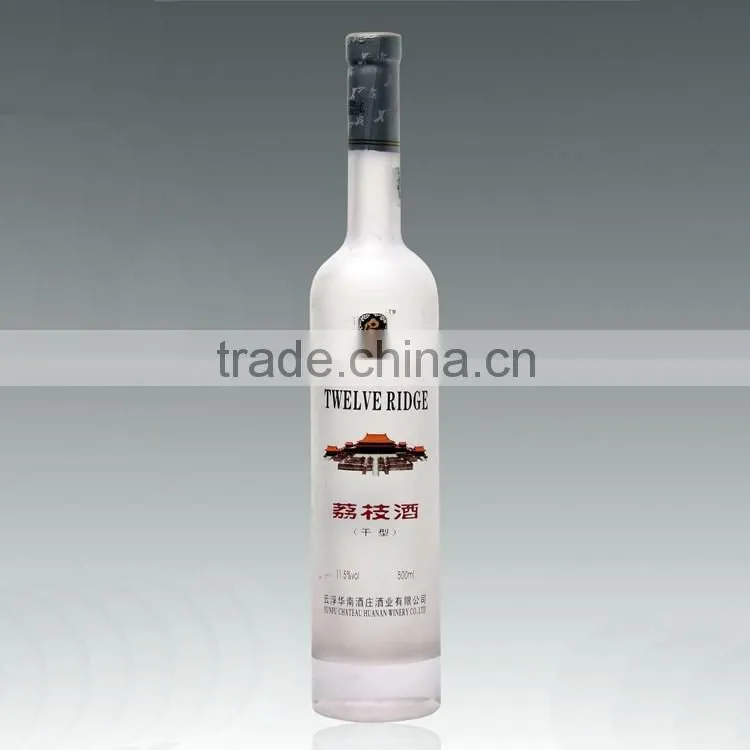 Workable price high moods frosted alcohol glass bottle frosted vodka 500ml beverage bottle