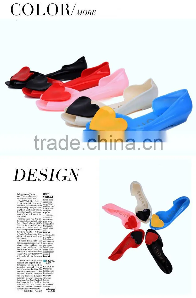 Free Shipping Summer Beach Jelly Sandal Heart gladiator sandals women Fish Toe Woman Flat Crystal Flip-flop Sandals