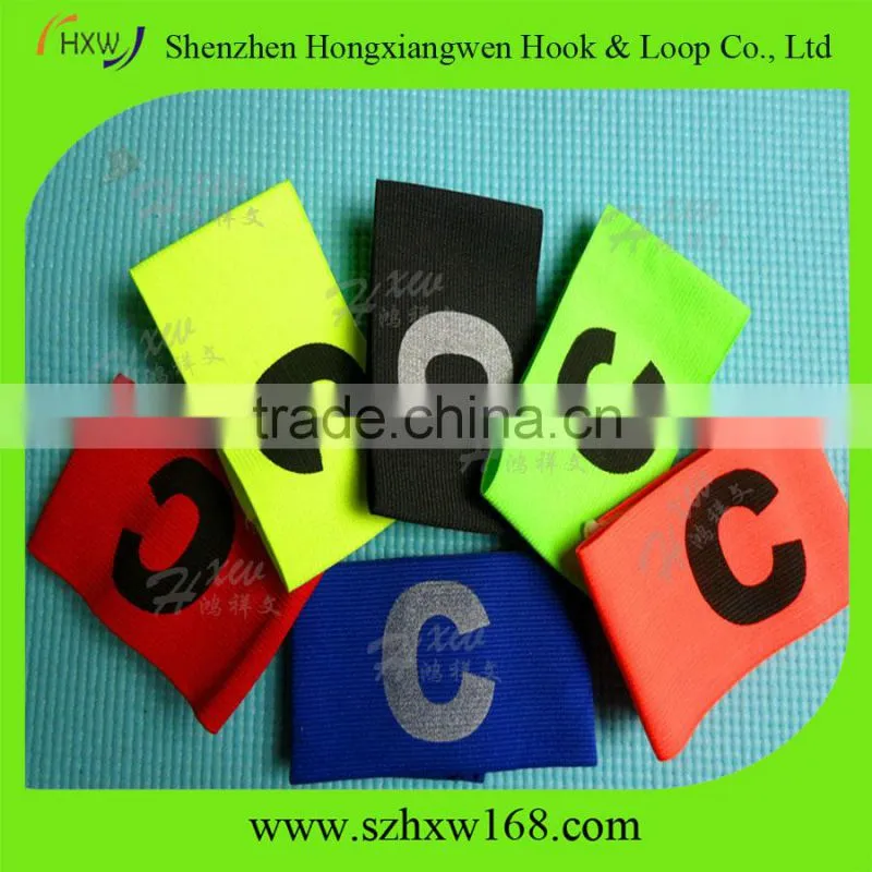 Customized Polyester Hook loop captain armband