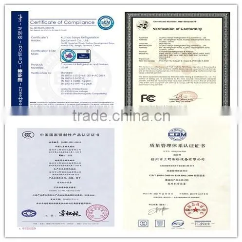 Factory price compressor condensing units parts used for refrigeration equipment