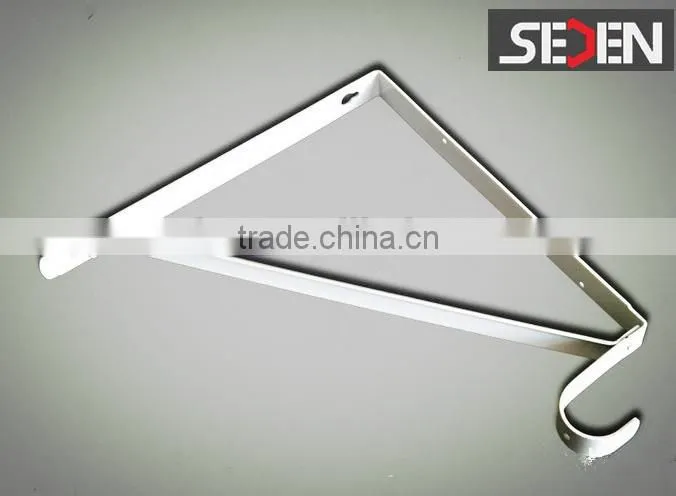 Heavy Duty Oval Closet Rod and Shelf Support Bracket