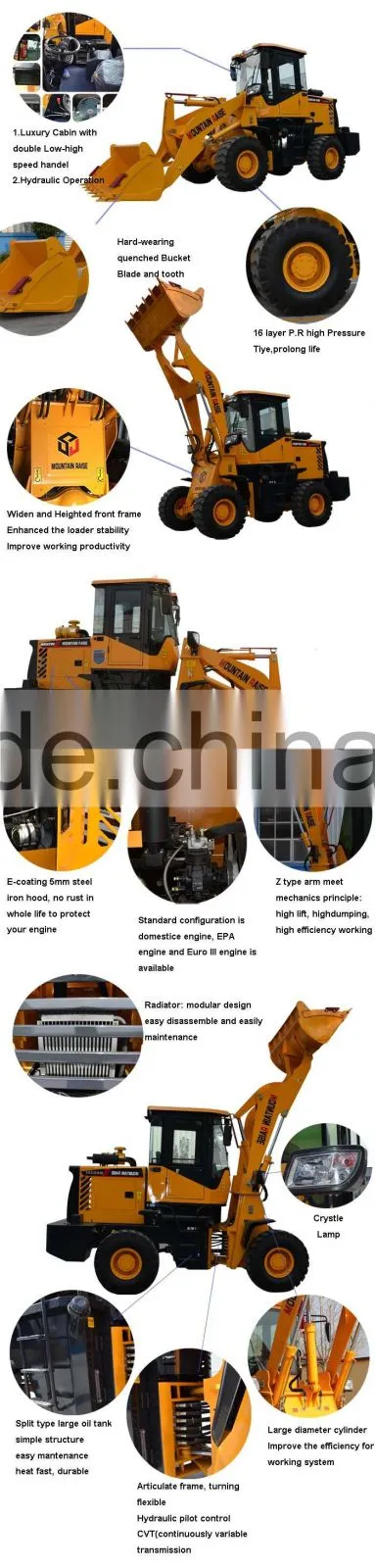 CE certification excavator micro zl-10 wheel loader with quick coupler