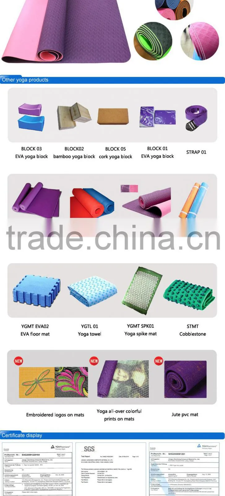 NBR blue yoga mat