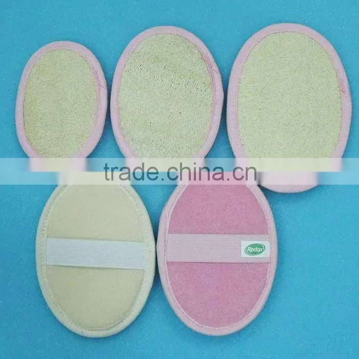 Loofah pad sponge