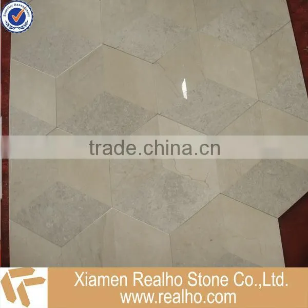 carrara white hexagon marble tile