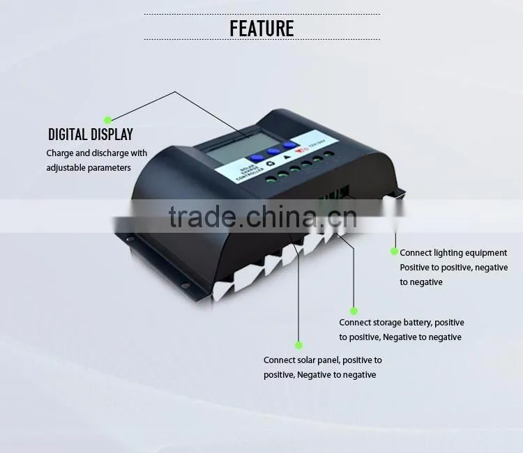 Factory price 12v 24v solar controller 20A for off-grid system use with digital LCD display