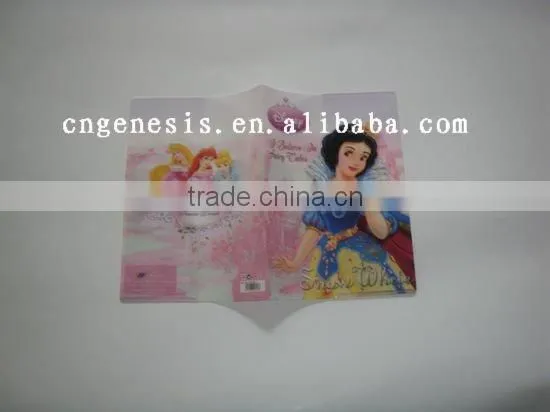 School easy use color PVC book protector/Plastic school book cover / PVC waterproof notebook cover wholesale