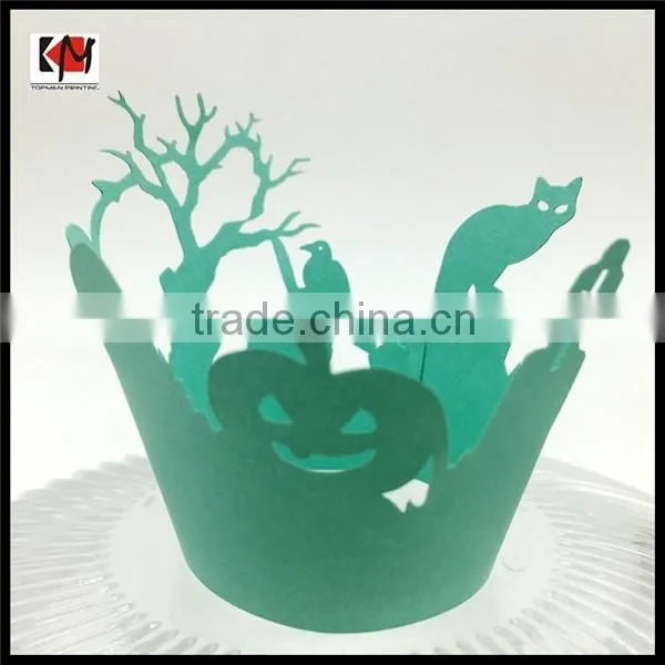 Laser cut paper cupcake cups wrappers for cake decorative