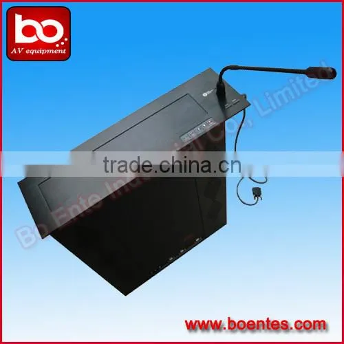 17 Inch LCD Monitor Screen Motorized Lift with Microphone for Conference System
