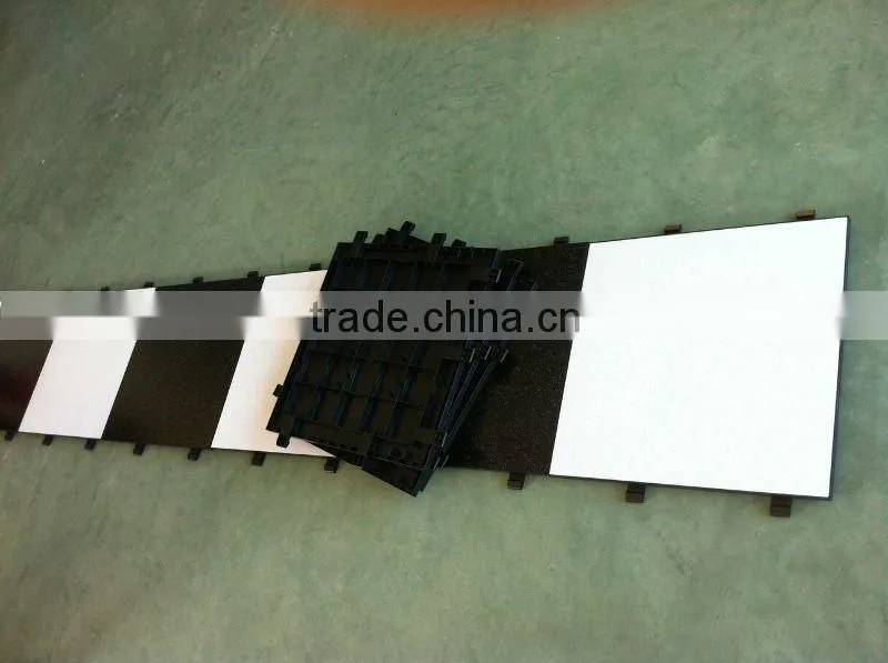 portable event dance floor classical black&white