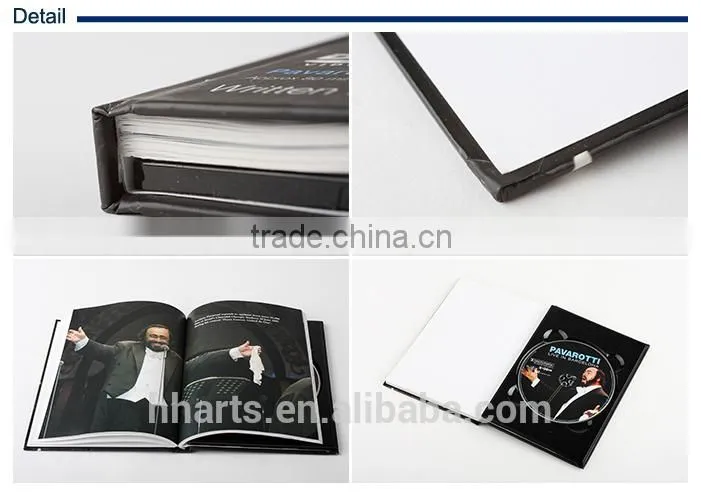 Personalised High Quality Cheap Hardcover Book Printing with CD