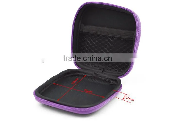 Mini Square Shape EVA Earphone Carrying Bag, EVA earphone case bag