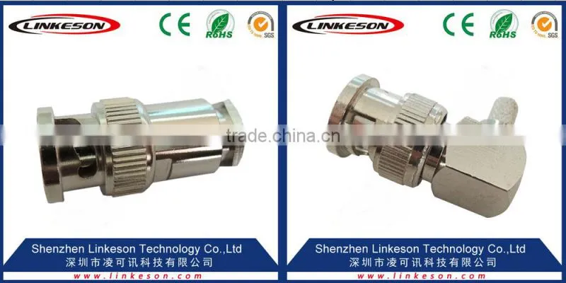 Right angle BNC male connector for RG58 rg316 rg174