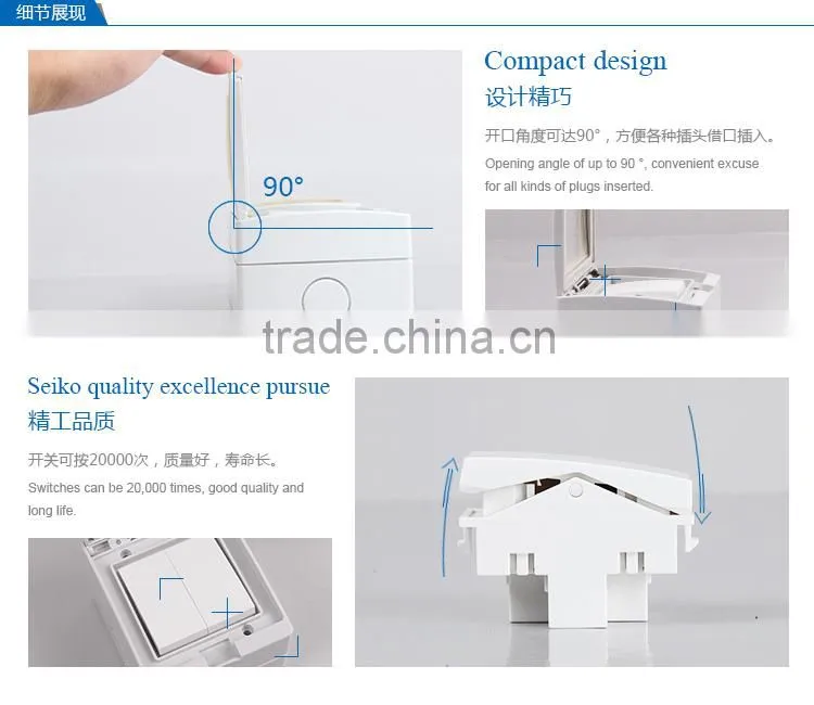 Australia Waterproof Wall Light Switch SP-2GS