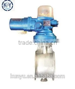 flanged ventilation motorized butterfly valve