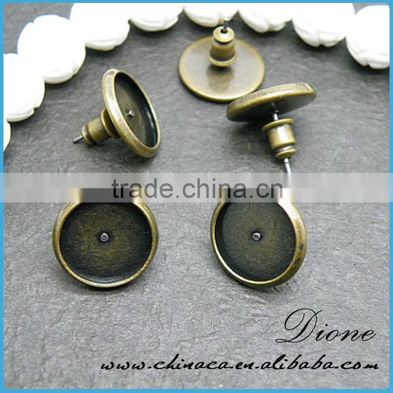 DIY Kits- 25mm Round Trays, Glass, and chains. Photo Pendant Trays Cabochon kits. Vinatge-Antique Bezel Settings