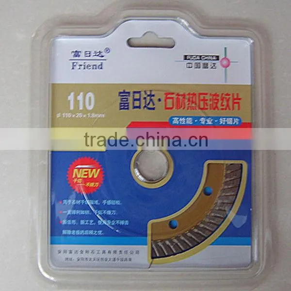 Diamond saw blade for wet cutting