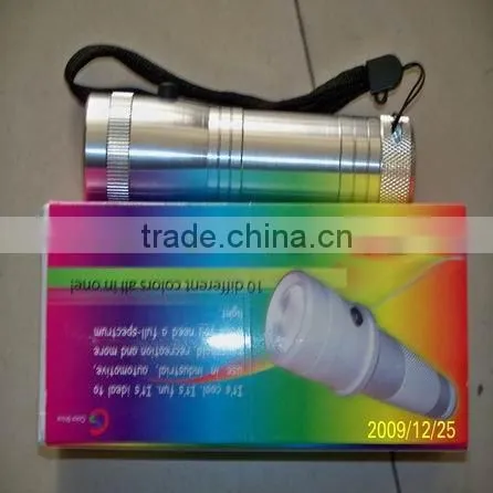 high quality 3W electric Edison rgb led flashlight