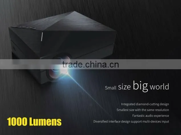 2015 Original GM60 Cheap Projector 1000 Lumens 1920 x 1080 Video USB VGA SD Home Video GM 60 Proyector Beamer White Gold