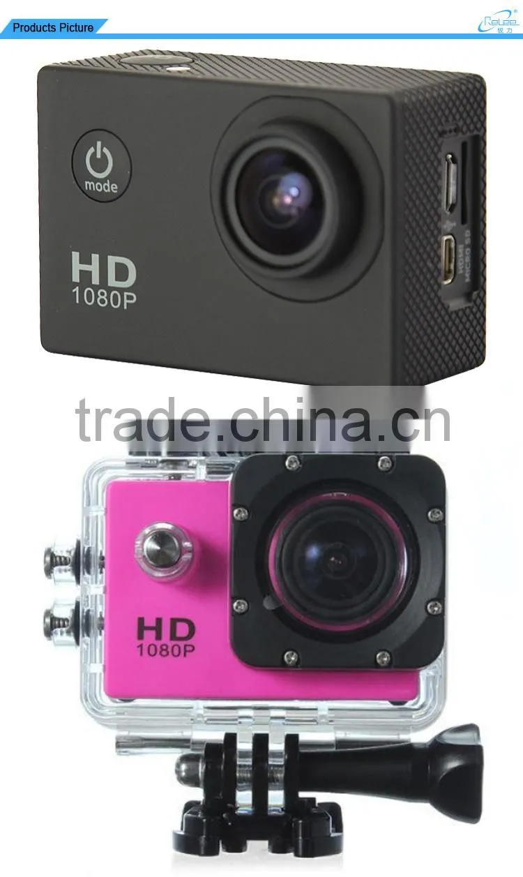 Factory Wholesales full HD 1080P wifi underwater helmet extreme sports video action camera with 30m waterproof