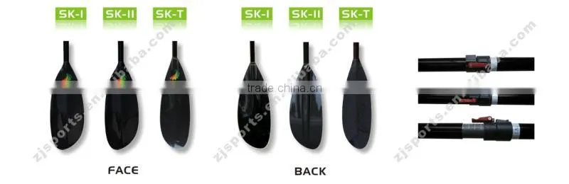 Adjustable carbon fiber Flat blade paddle