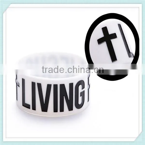 wide black silicone sport wristband, custom cheap silicone wristbands