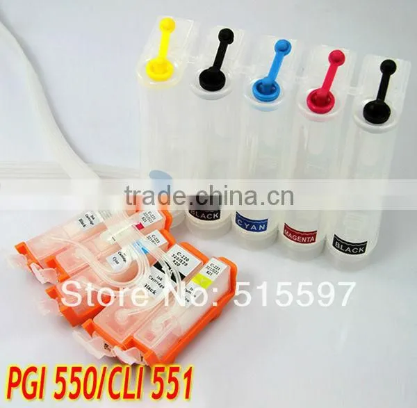 pgi550 /cli551 printer ink cartridge for Canon PIXMA iP7250