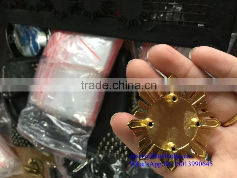 Designer metal plates tags for jeans , designer metal labels for hangbags
